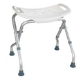 Badekrakk Secura sammenleggbar aluminium hvit forfra