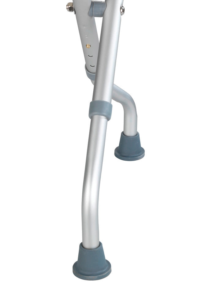 Badekrakk Secura sammenleggbar aluminium hvit underfra