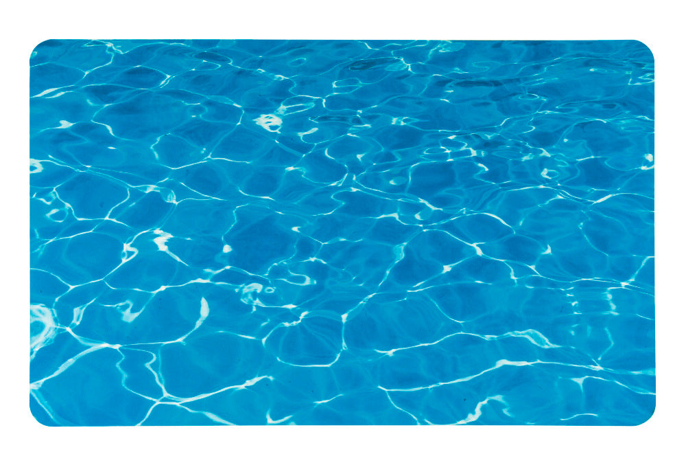Badematte Blue Sea 50 x 80 cm polyester blå forfra