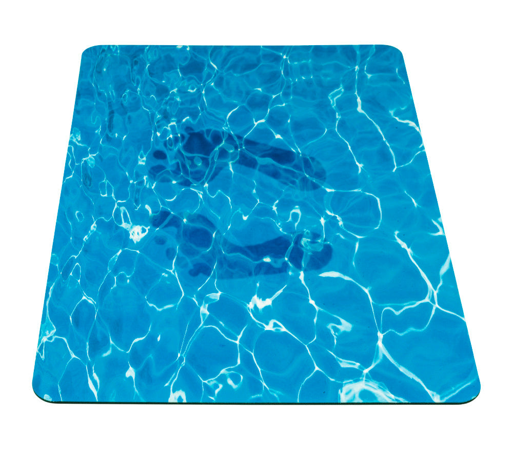 Nærbilde av tekstur på Badematte Blue Sea 50 x 80 cm polyester blå