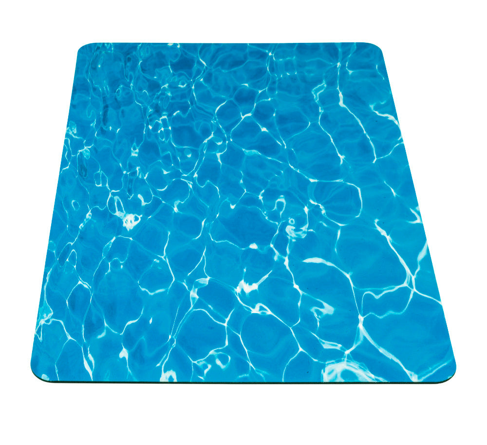 Badematte Blue Sea 50 x 80 cm polyester blå blå farge detalj