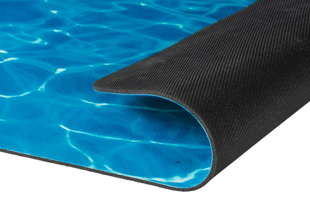 Oversikt over Badematte Blue Sea 50 x 80 cm polyester blå