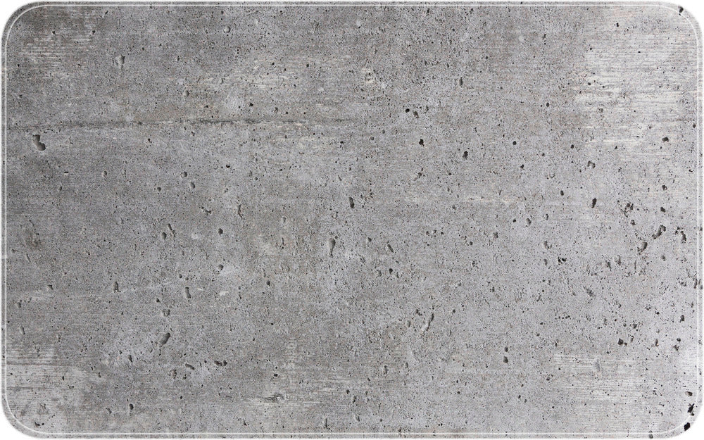 Badematte Concrete gummi 70 x 40 cm betongmønster forfra