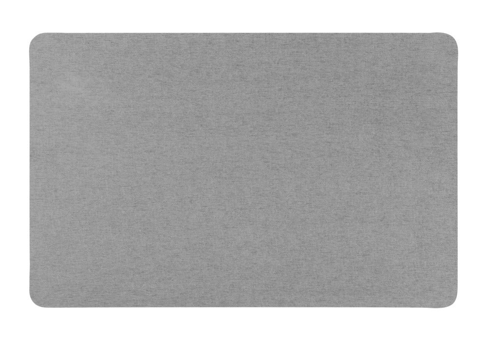 Badematte hurtigtørkende 50 x 80 cm grå polyester forfra