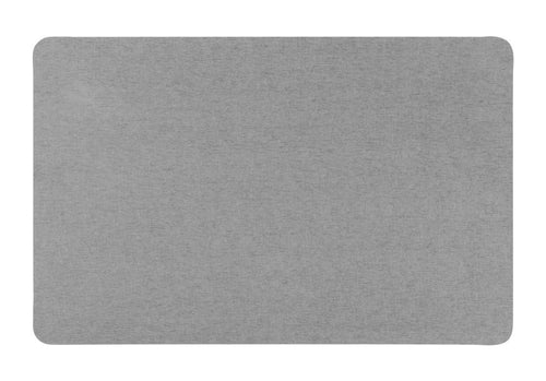 Badematte hurtigtørkende 50 x 80 cm grå polyester forfra