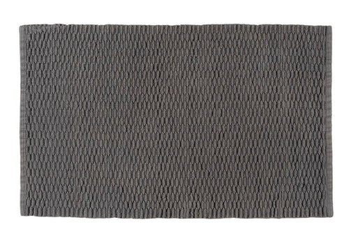 Badematte Mona bomull 50 x 80 cm grå forfra