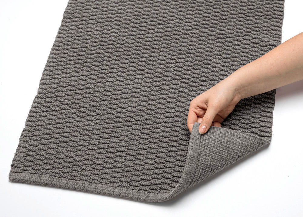 Oversiktsbilde av Badematte Mona bomull 50 x 80 cm grå