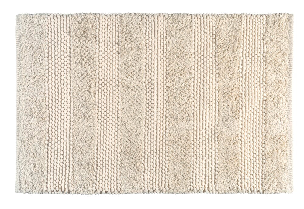 Badematte Nasidi beige 60x90 cm polyester forfra