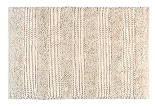 Badematte Nasidi beige 60x90 cm polyester forfra