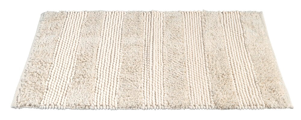 Badematte Nasidi beige 60x90 cm polyester bakside