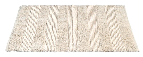 Badematte Nasidi beige 60x90 cm polyester bakside