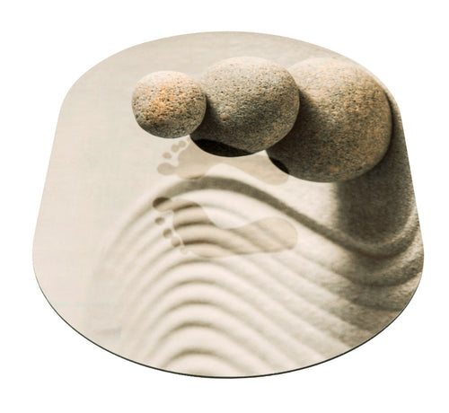 Badematte Sand and Stone bakside
