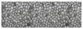 Badematte Sassi grå 65 x 200 cm tilskjærbar PVC forfra