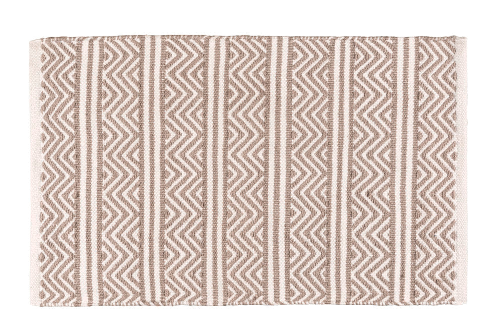 Badematte Shaki resirkulert PET 50 x 80 cm taupe - WENKO forfra