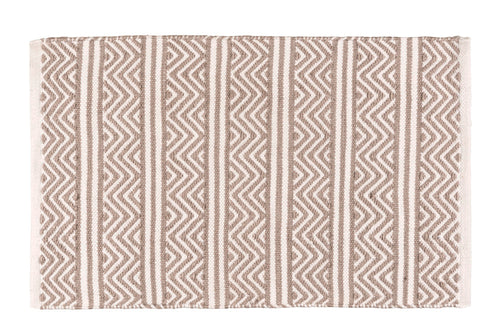 Badematte Shaki resirkulert PET 50 x 80 cm taupe - WENKO forfra