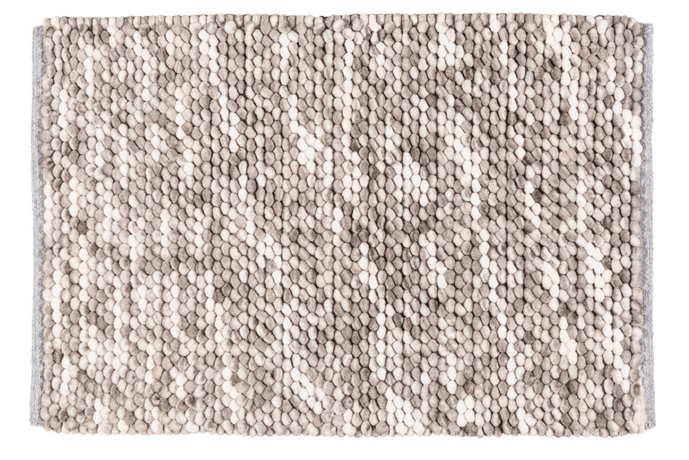 Badematte Urdu taupe 60 x 90 cm polyester forfra