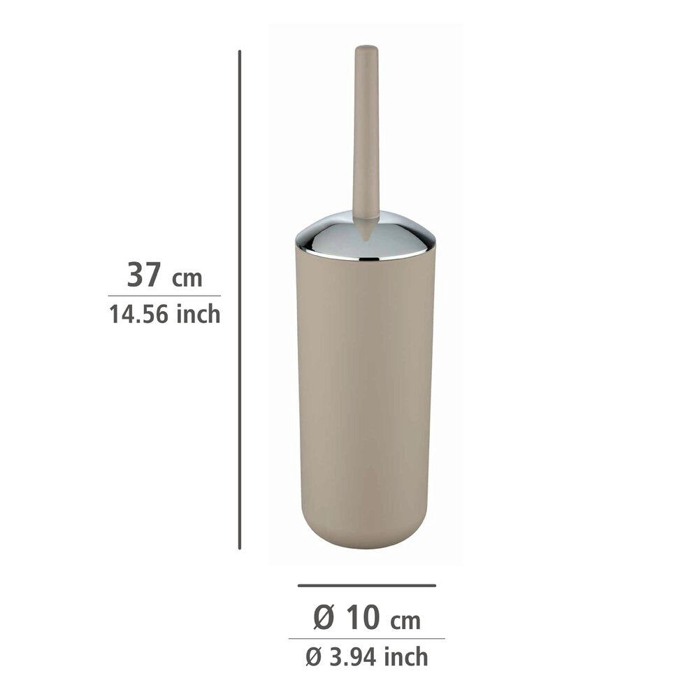 Baderomsett Brasil taupe plast 4-delt med fokus på materiale
