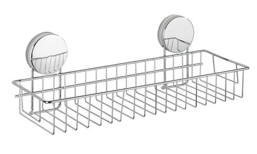 Badhylle vegg Static-Loc® Plus Osimo metall sølv forfra