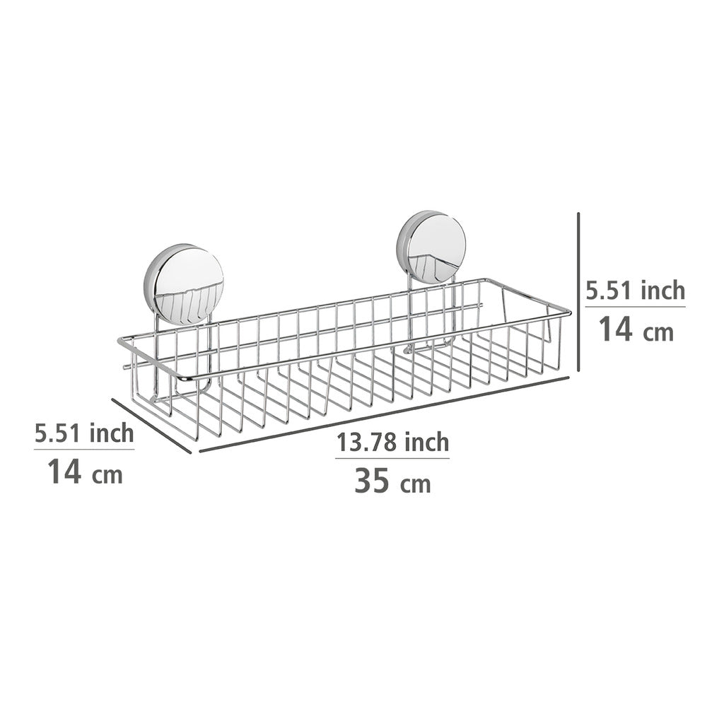 Badhylle vegg Static-Loc® Plus Osimo metall sølv nærbilde