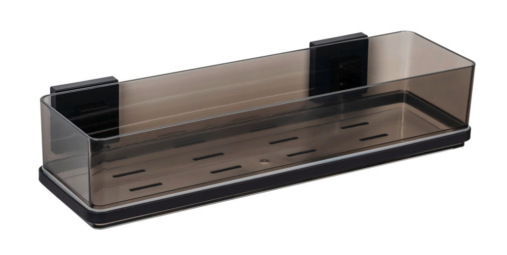 Badhylle Quadro svart rustfritt stål Vacuum-Loc® forfra