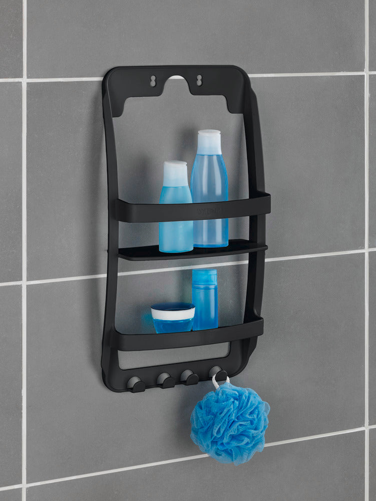 Badhylle svart plast 26x54,5x11,5 cm design