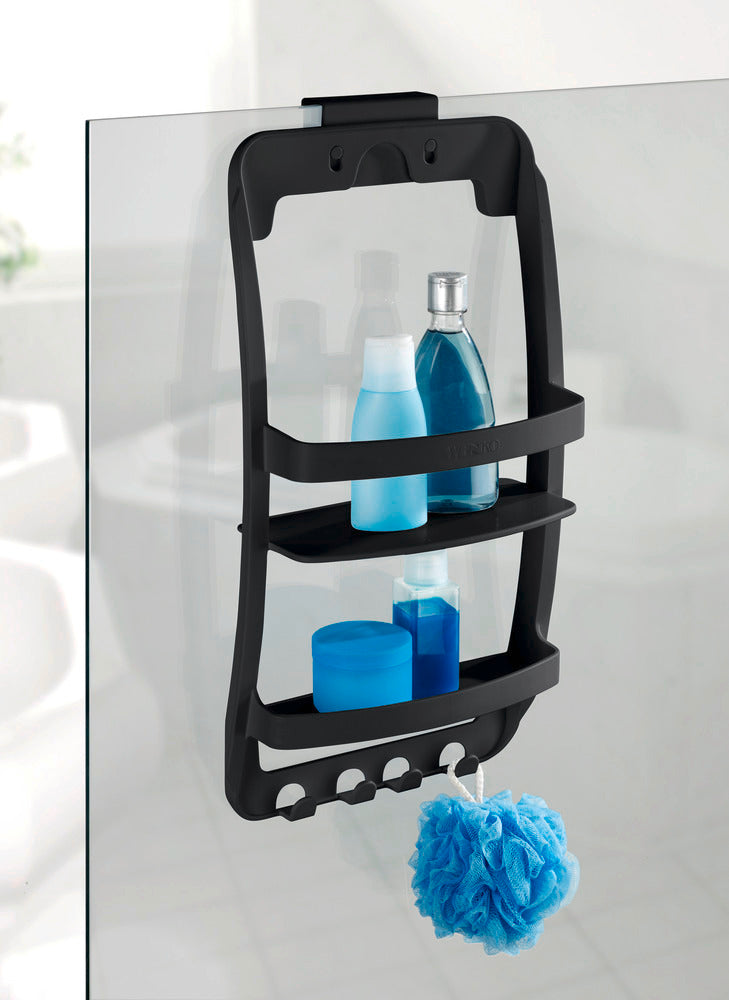 Badhylle svart plast 26x54,5x11,5 cm moderne stil