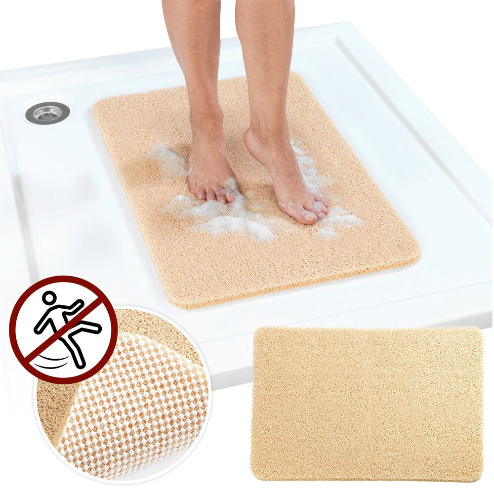 Badmatte Wellness beige 40 x 60 cm sklisikker helhetsbilde