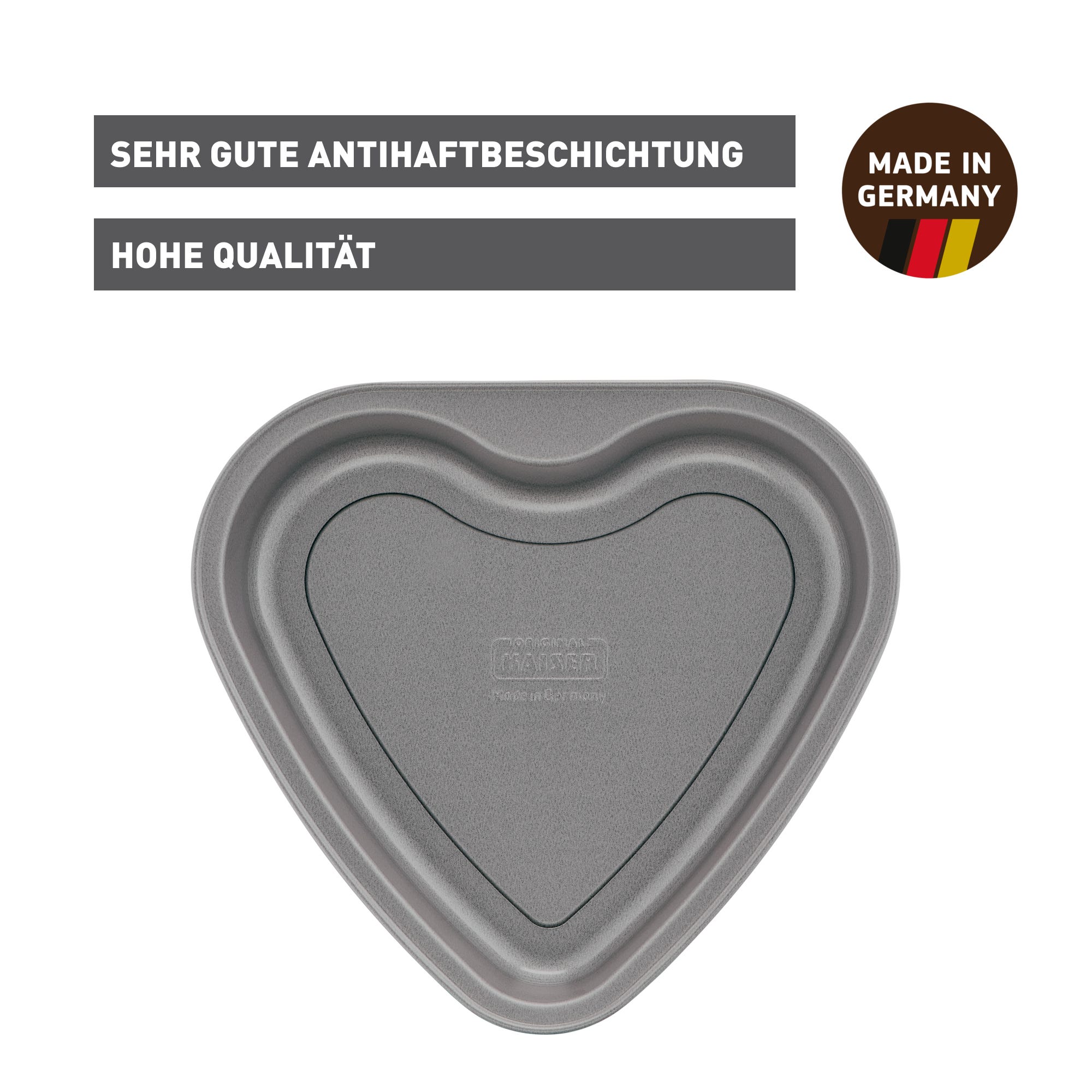 Bakeform hjerte 24x23 cm non-stick - Kaiser montert i ovn