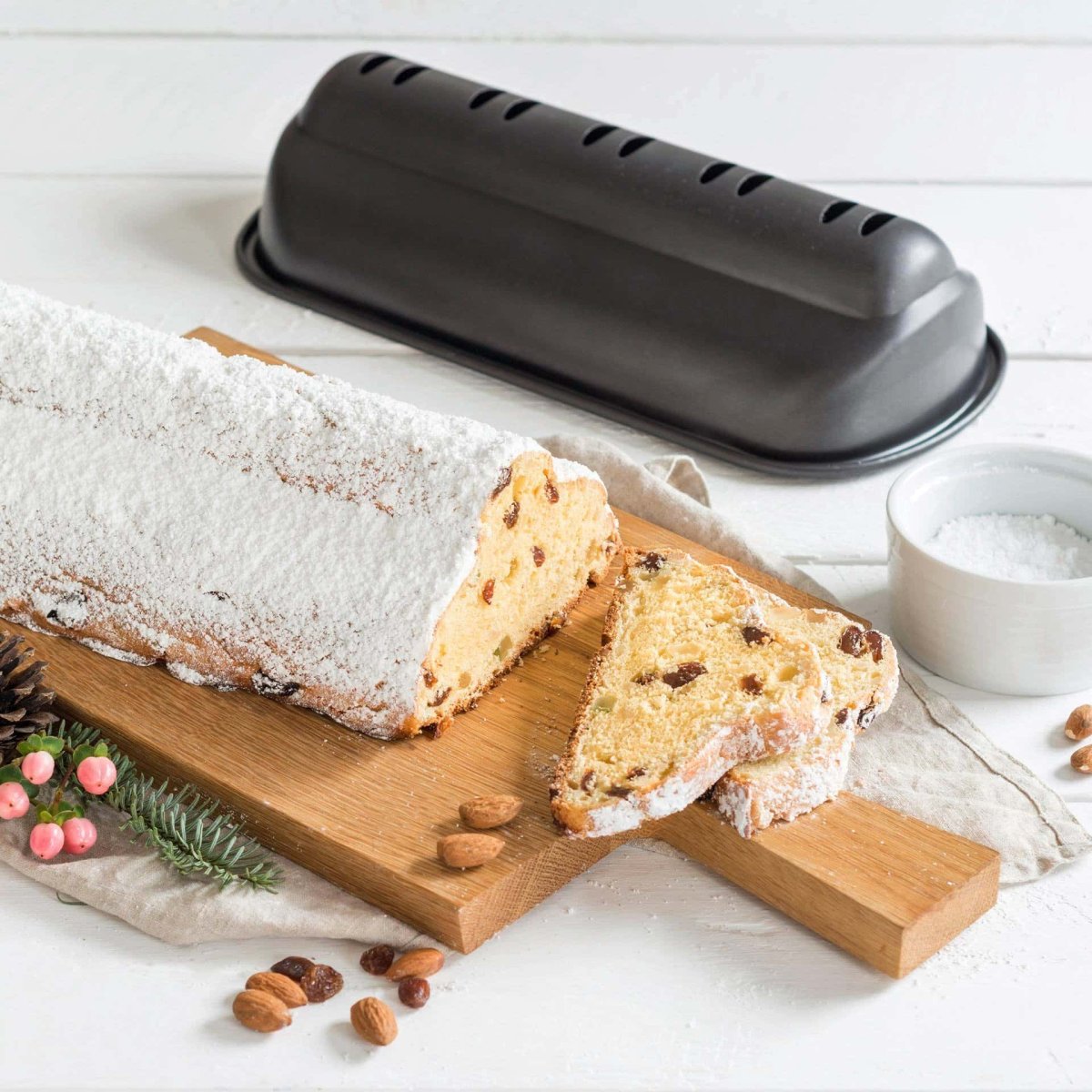 Bakeform for stollen 31x15x7 cm non-stick svart - Zenker, nærbilde av non-stick-belegget