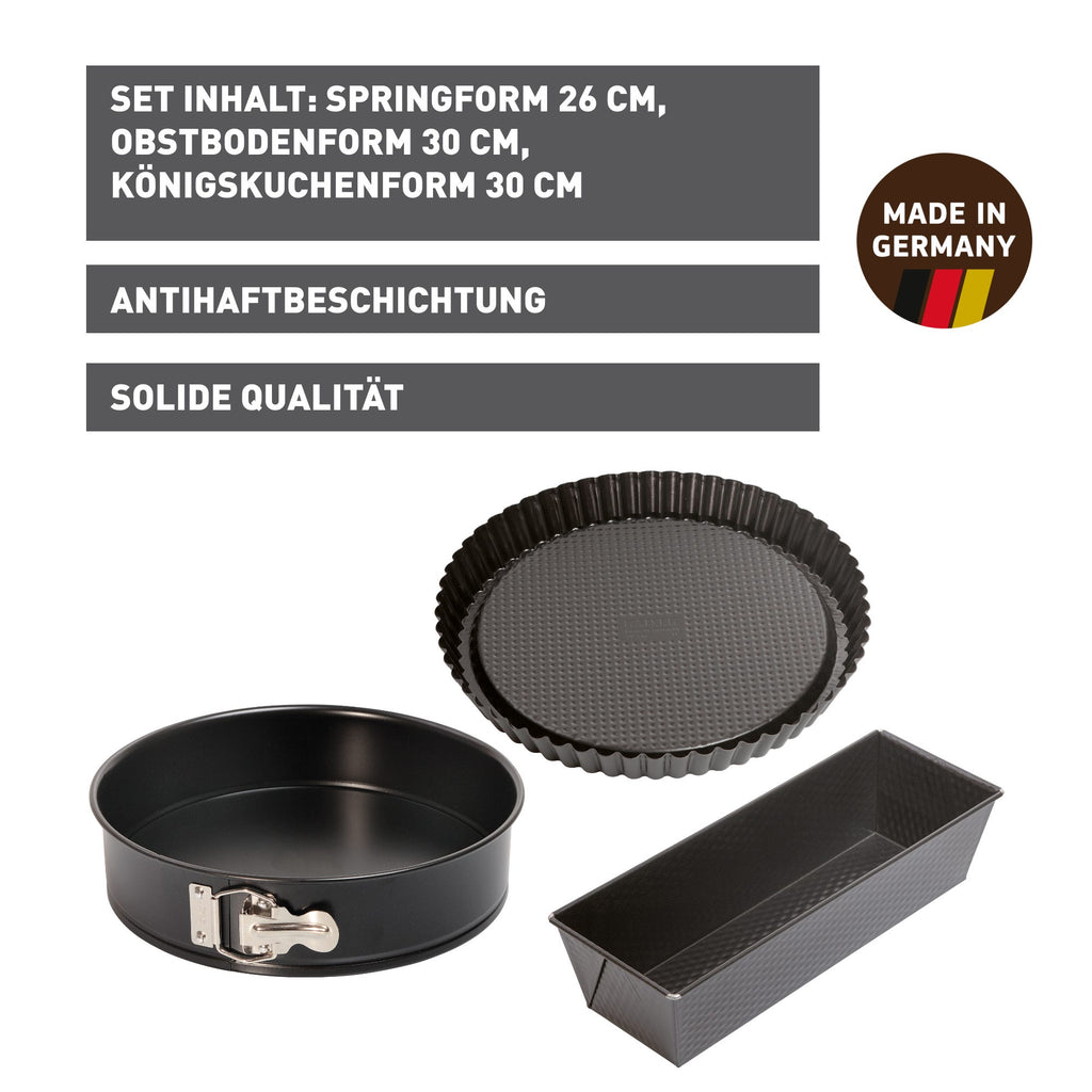 Bakeformer-sett 3-delt springform brødform bunnform - Kaiser bakside