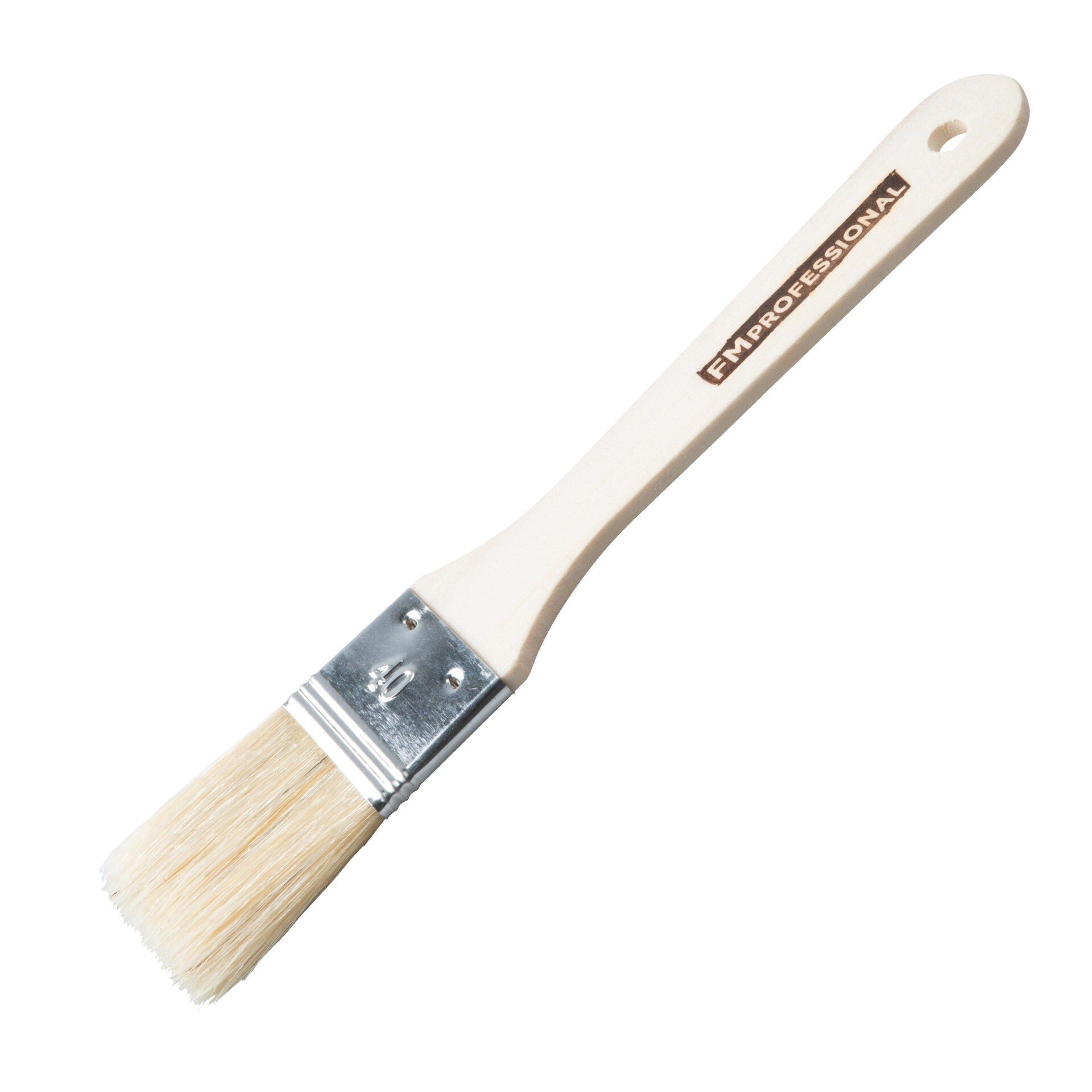 Bakekost 40 mm naturhår med trehåndtak - FMprofessional forfra