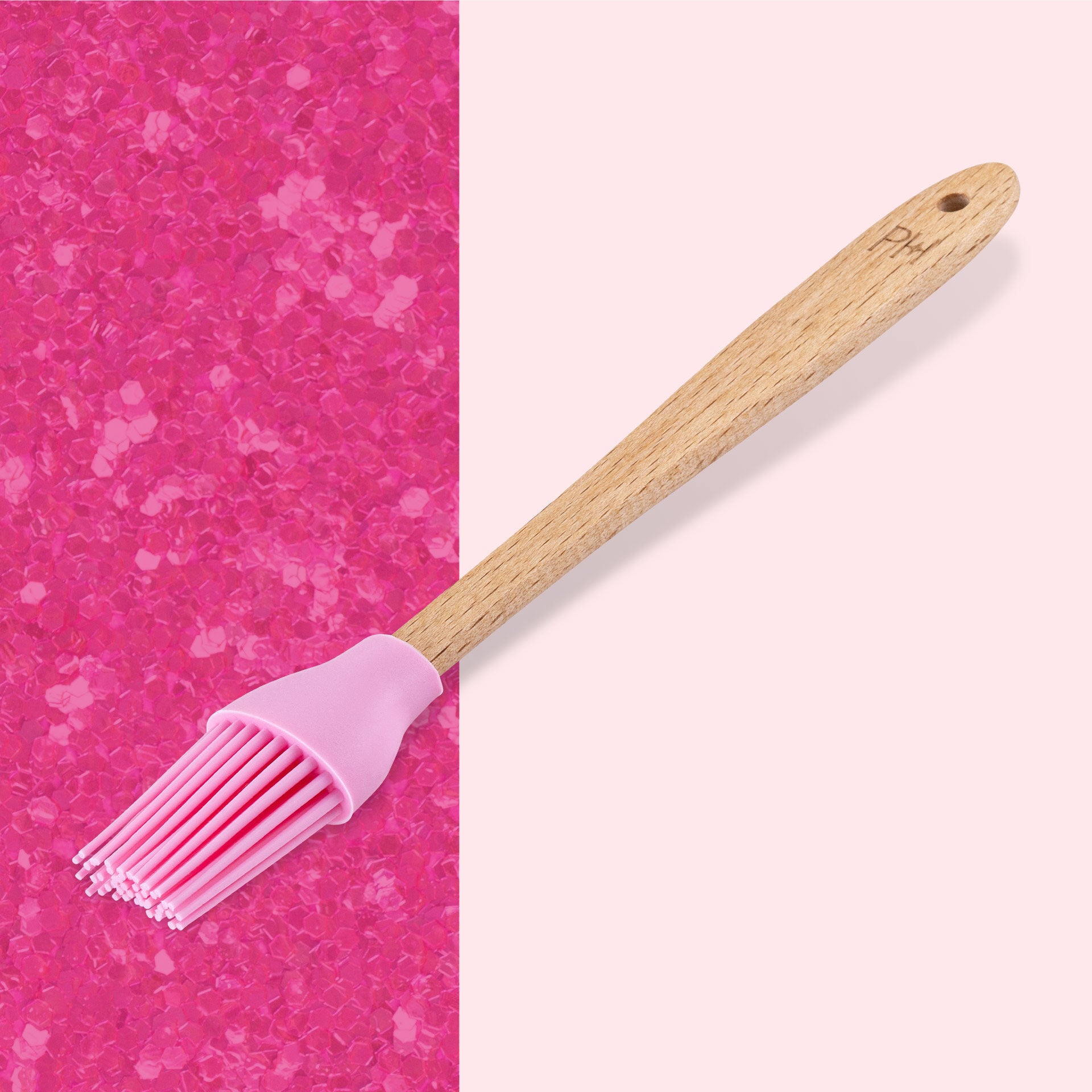 Bakekost mini 20 cm silikon og bøketre rosa - Paris Hilton nærbilde av silikonhode