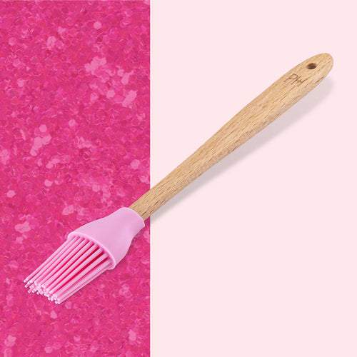 Bakekost mini 20 cm silikon og bøketre rosa - Paris Hilton nærbilde av silikonhode
