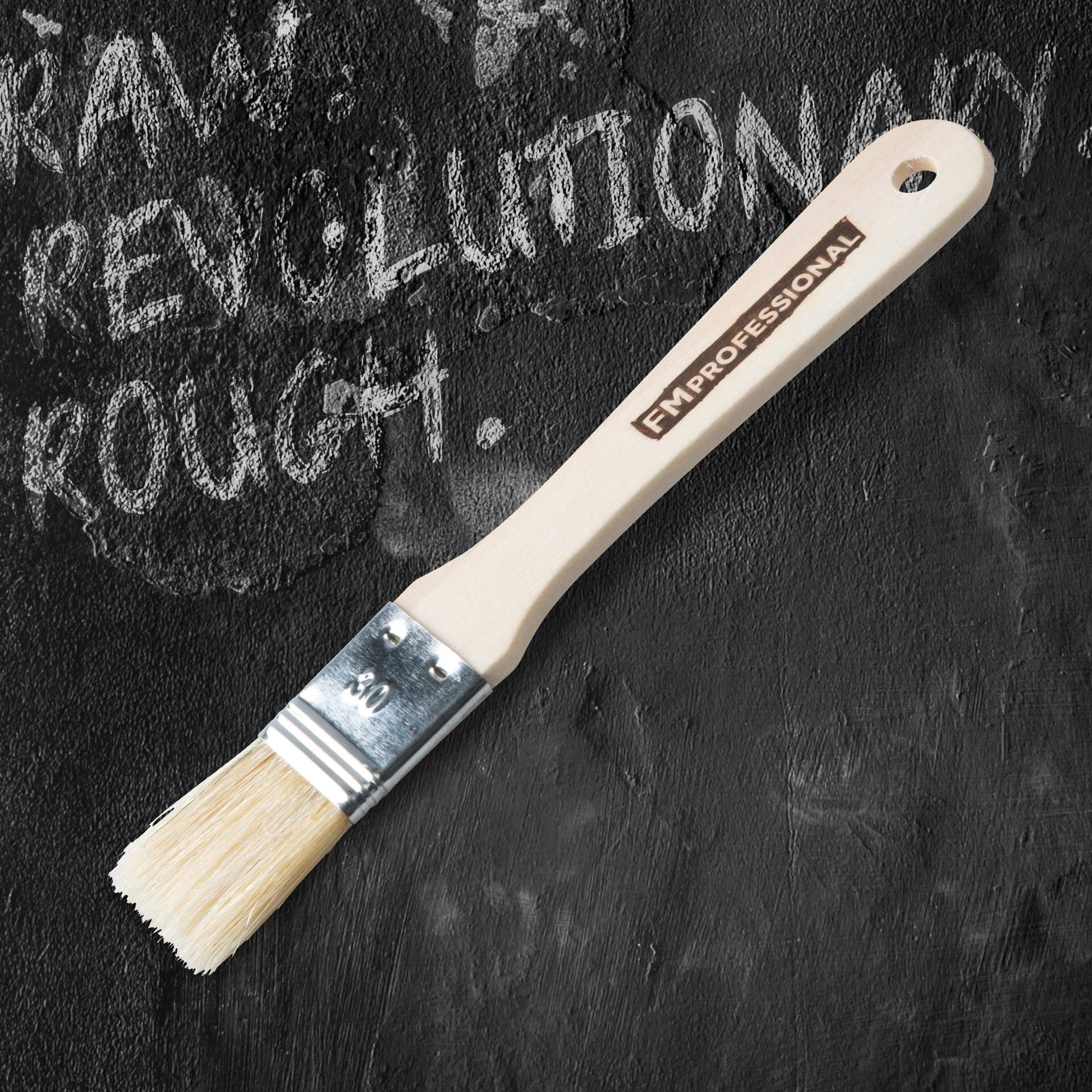 Bakekost tre 30 mm naturhår FSC-sertifisert FMprofessional detalj nærbilde