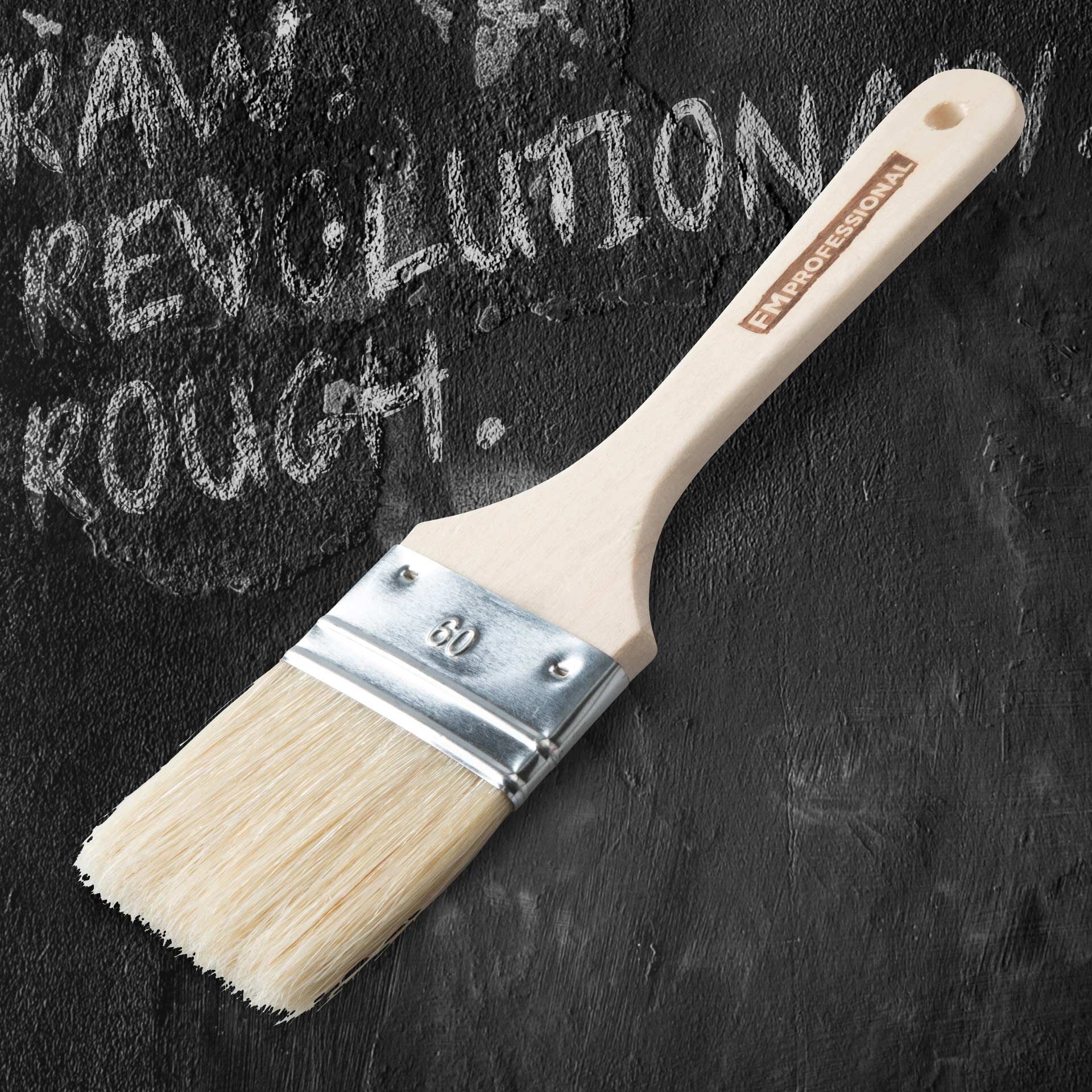 Bakekost tre 60 mm naturhår FSC-sertifisert - FMprofessional børstedetalj