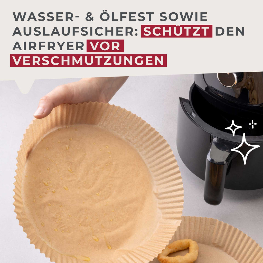 Bakepapir for airfryer rund Ø20 cm 40 stk - Fackelmann detalj av tekstur