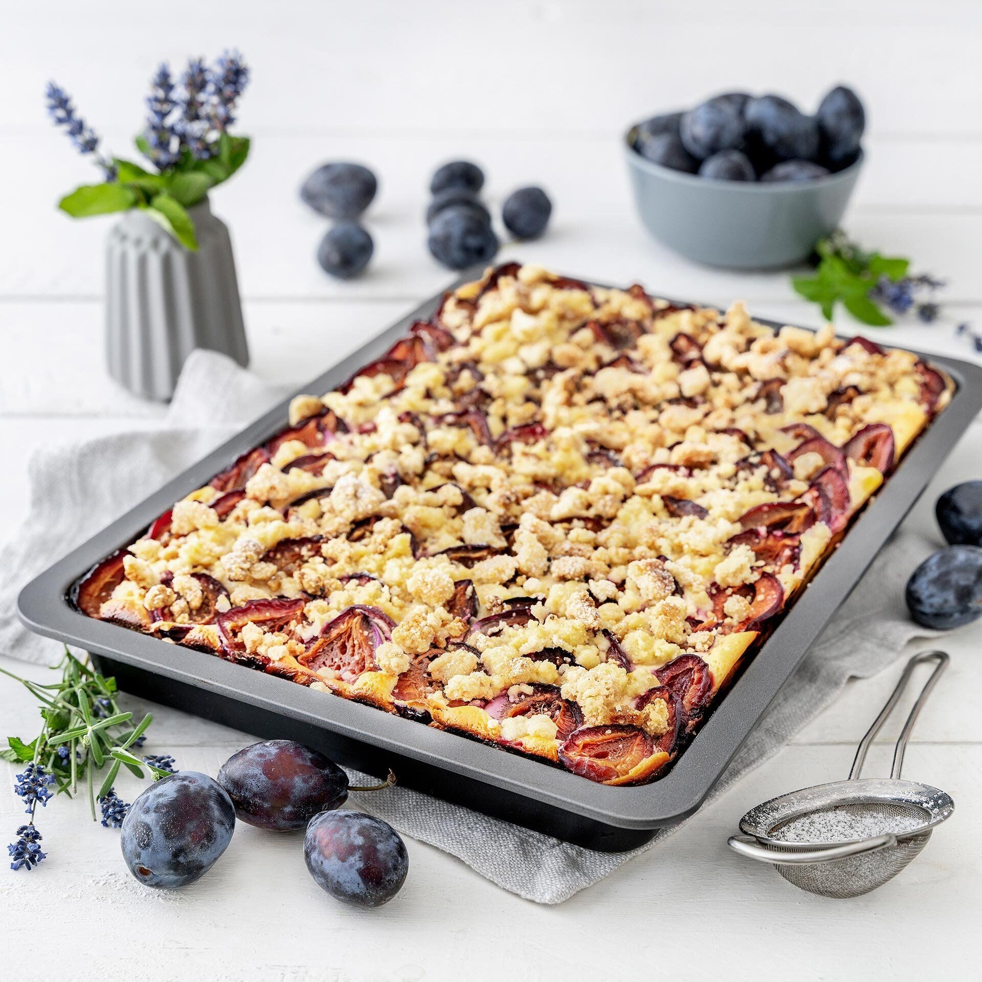 Bakeplate for fruktkake non-stick 42x29x4 cm - Zenker bakside