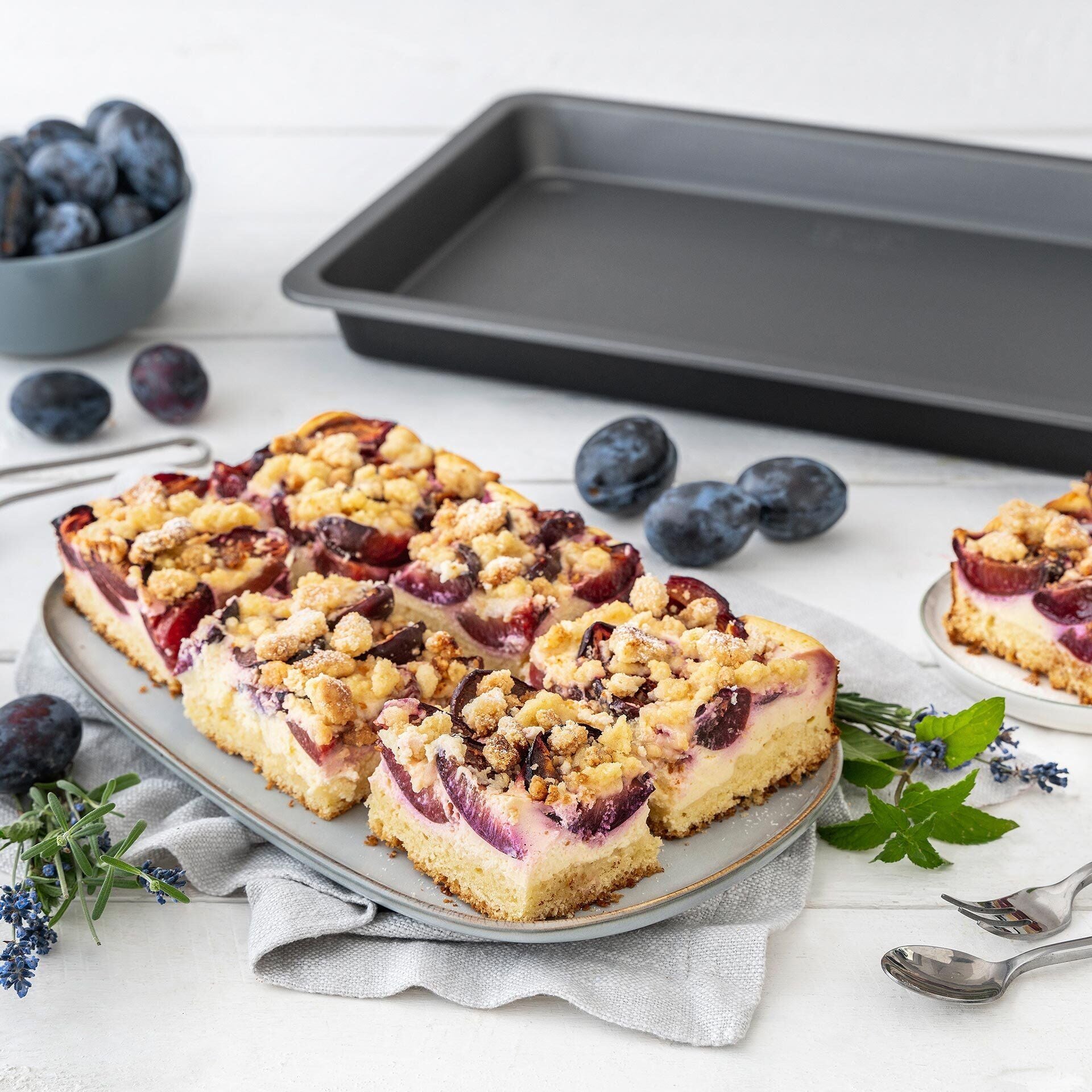 Bakeplate for fruktkake non-stick 42x29x4 cm - Zenker detalj