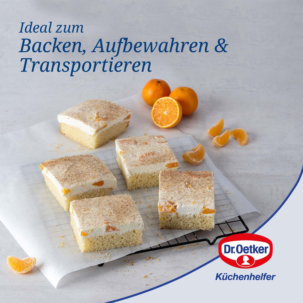 Bakeplate med lokk 29x42 cm Bake & Go med håndtak Dr. Oetker