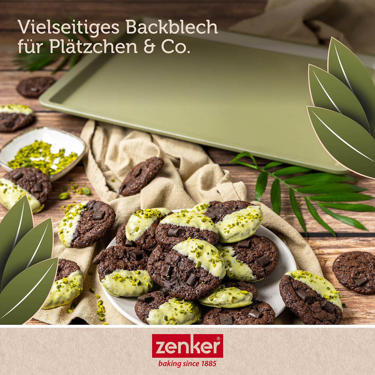 Bakeplate non-stick 42x32 cm Green Vision - Zenker nærbilde av grønn farge