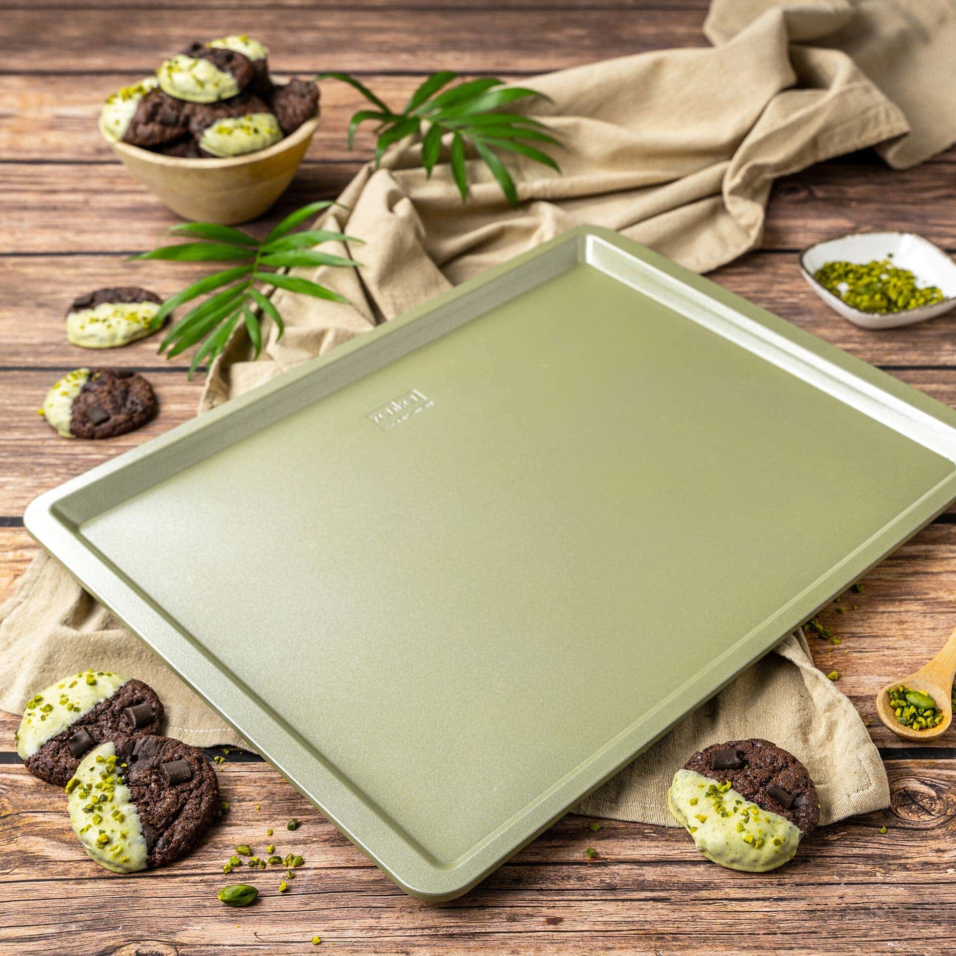 Bakeplate non-stick 42x32 cm Green Vision - Zenker med sparkleteffekt