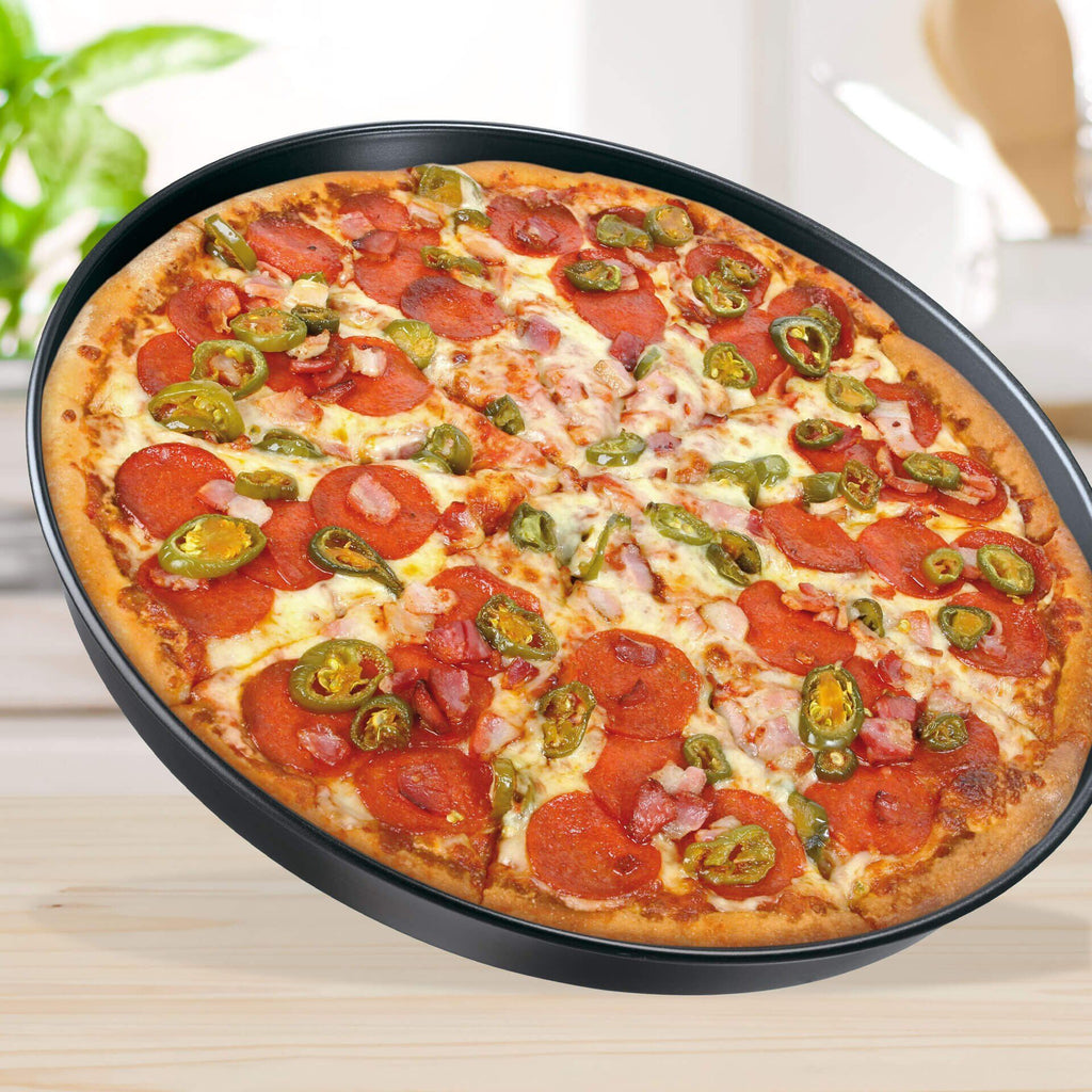 Bakeplate rund Ø30 cm non-stick Black Metallic - Zenker nærbilde av non-stick overflate