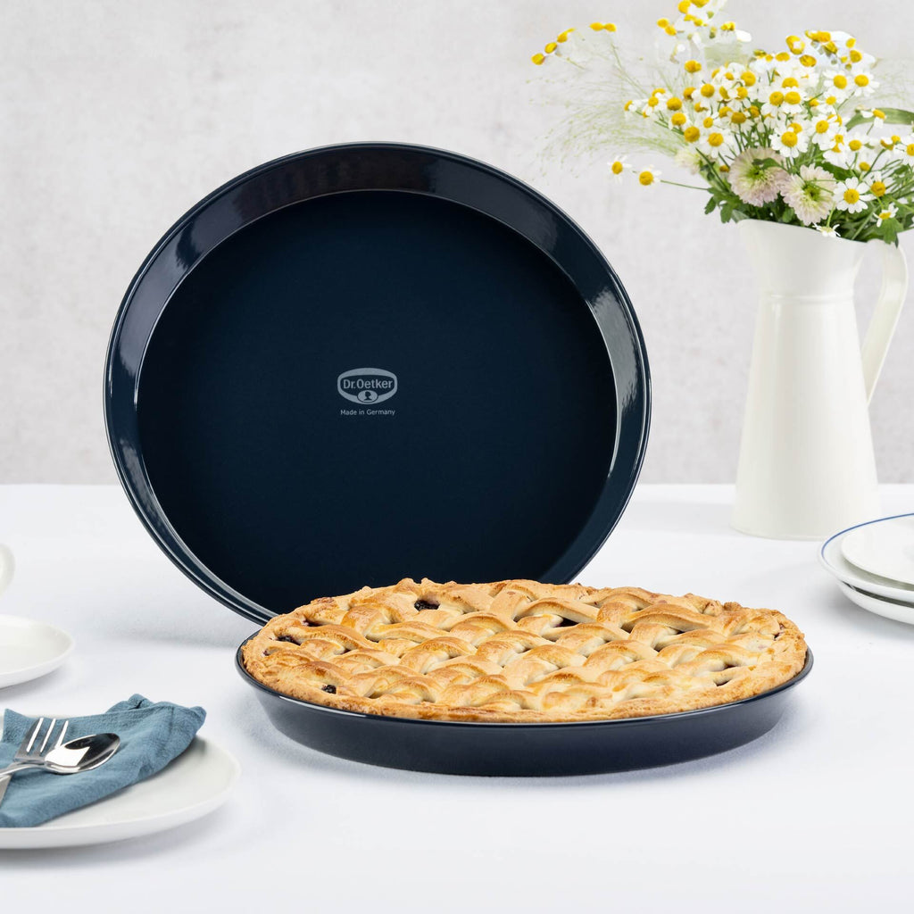 Bakeplate rund emaljert Ø30 cm PFAS-fri - Dr. Oetker detalj av overflate