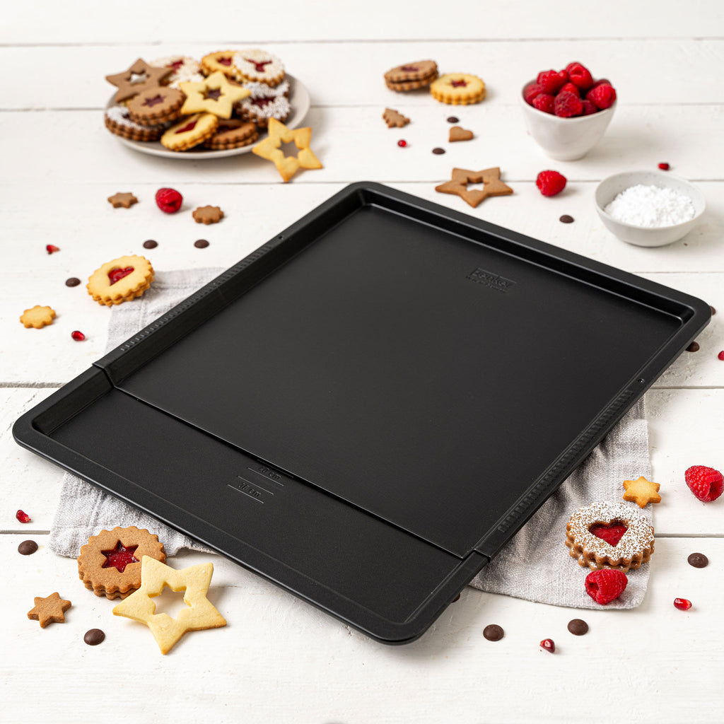 Bakeplate uttrekkbar non-stick 37-52 cm PFAS-fri - Zenker bakside