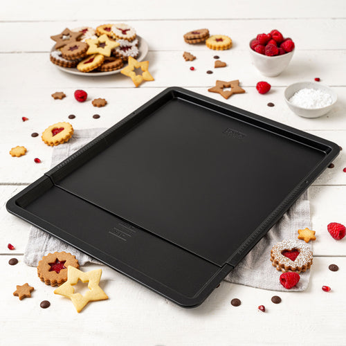 Bakeplate uttrekkbar non-stick 37-52 cm PFAS-fri - Zenker bakside