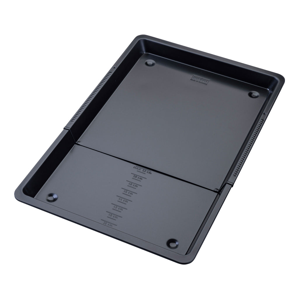 Bakeplate uttrekkbar 37-52 cm høy kant non-stick - Zenker forfra