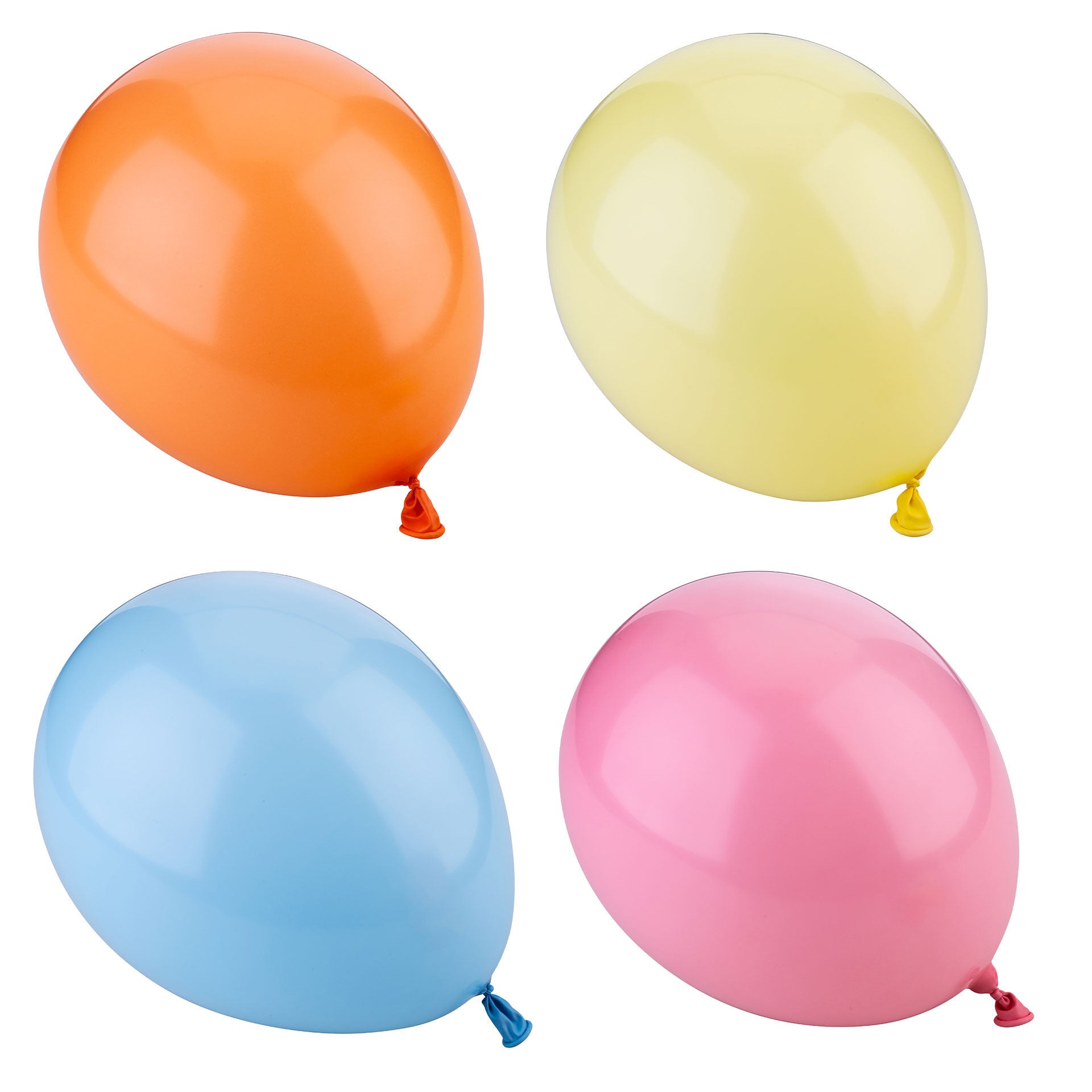 Ballonger festballonger i blandede farger 12 stk forfra