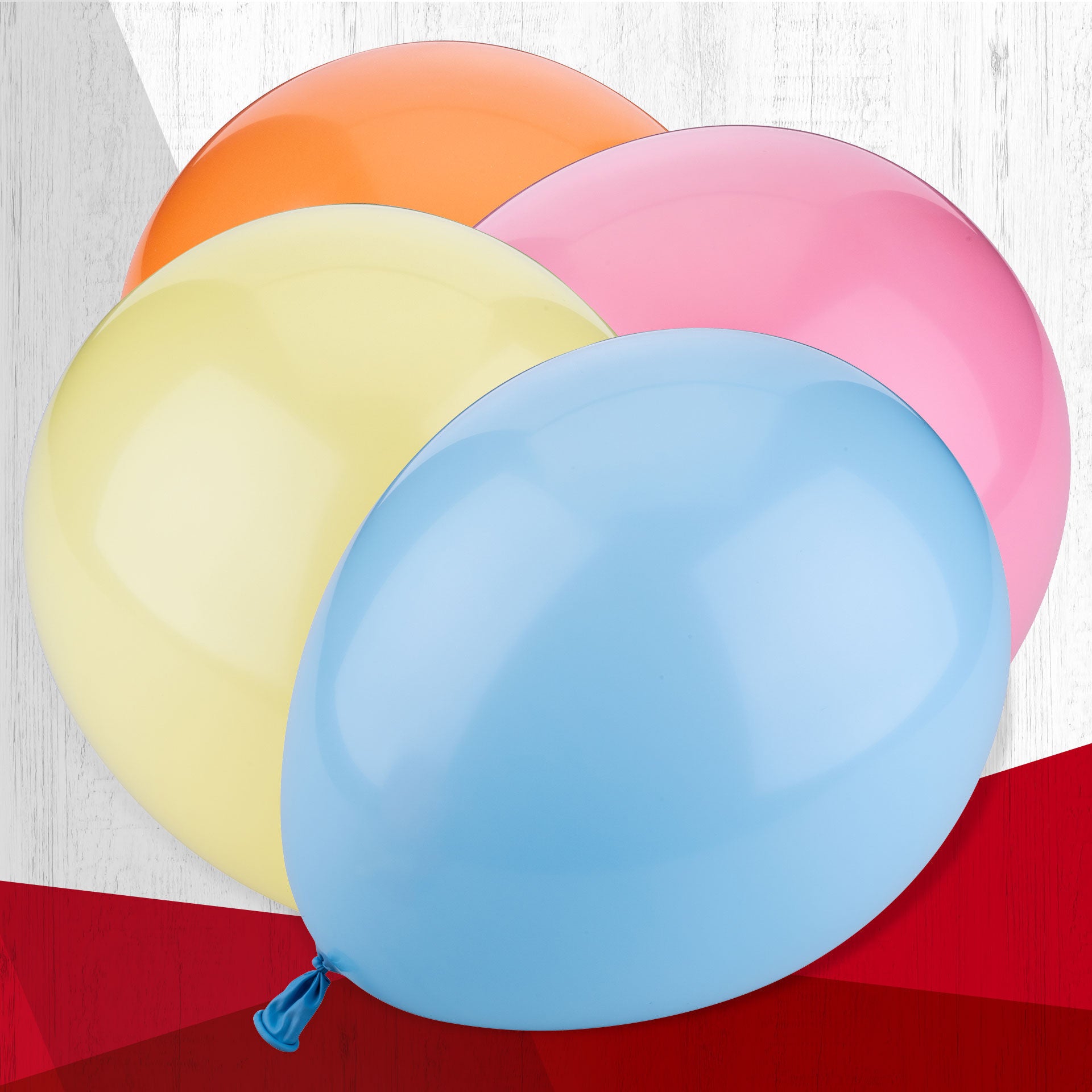 Ballonger festballonger i blandede farger 12 stk detalj