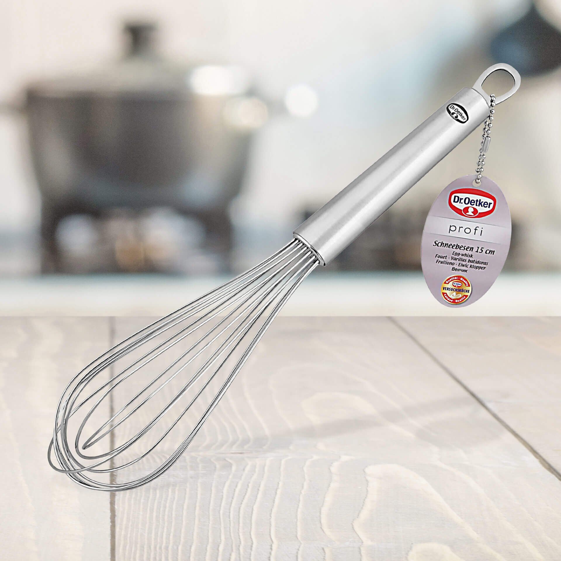 Ballongvisp rustfritt stål 28 cm - Dr. Oetker nærbilde av håndtak
