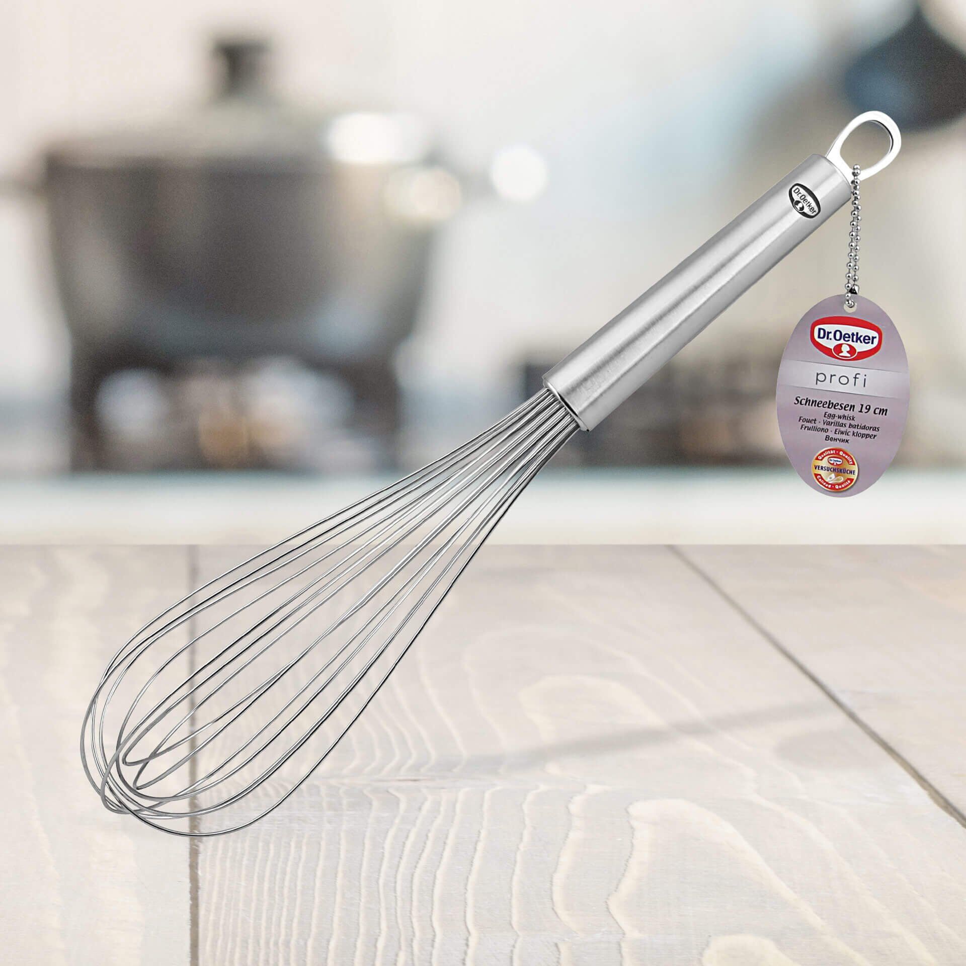 Ballongvisp rustfritt stål 35 cm - Dr. Oetker nærbilde av håndtak